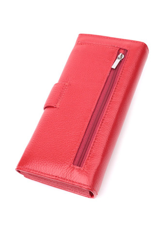 Женский кошелек на четыре отделения для купюр из натуральной кожи 22549 Красный st leather (277980567)