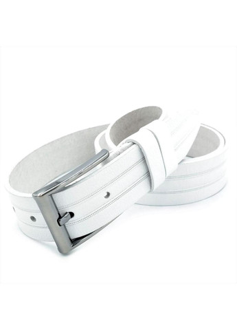 Ремень мужской кожаный Белый SKL85-323791 New Trend (259142053)