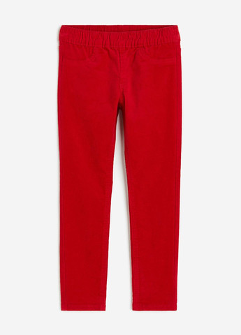 Красные повседневный демисезонные брюки H&M