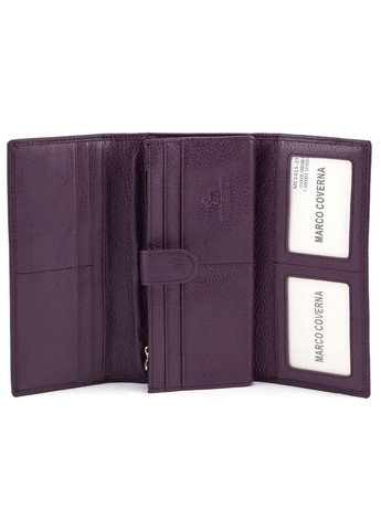 Місткий гаманець для жінок зі шкіри MC-1415-25 (JZ6626) фіолетовий Marco Coverna (259752544)