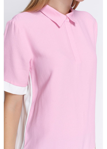 Розовая летняя футболка-поло 3666/059/620 с коротким рукавом Zara