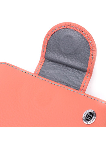Стильный кожаный кошелек с монетницей снаружи для женщин 19458 Оранжевый st leather (278000990)
