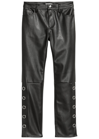 Шкіряні жіночі брюки H&M (272842130)