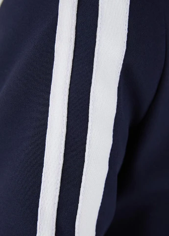 Темно-синий женский жакет,темно-синий-белий, Bershka -