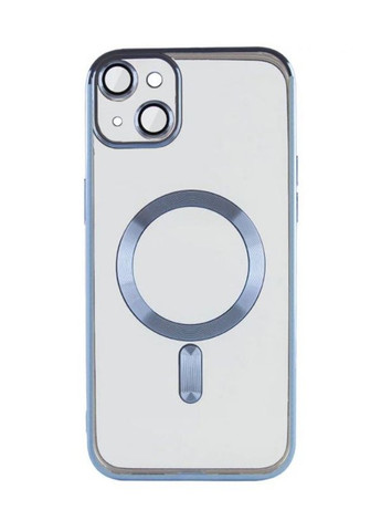 Чохол-накладка TPU для Apple iPhone 15 з MagSafe та захистом камери Blue No Brand (278017898)