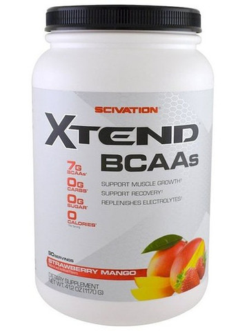 Xtend BCAAs 1291 g /90 servings/ Lemon Lime Scivation (257342533)