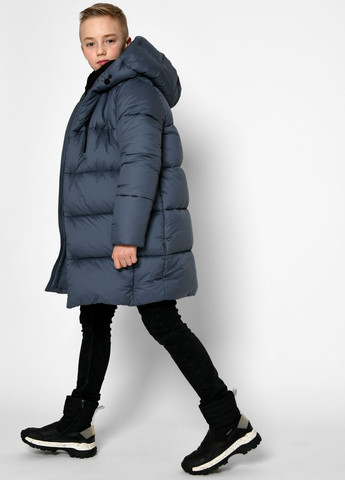 Синя зимня пухова зимова куртка для хлопчика 9120 116-122 см синій 68550 X-Woyz