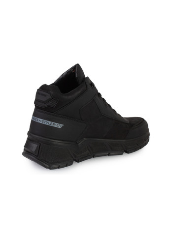 Черные зимние ботинки мужские бренда 9501105_(1) ModaMilano