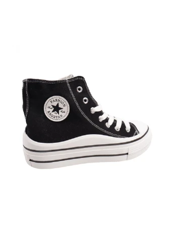 Чорні кеди жіночі чорні текстиль Converse 2-22DK