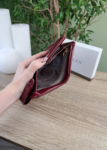 Женский кожаный кошелёк на кнопке среднего размера Jccs (259735581)