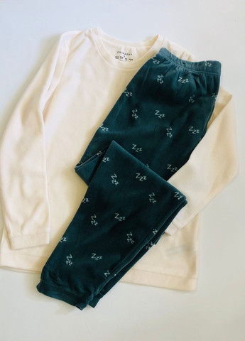 Комбінована зимня флісова жіноча піжама свитшот + брюки Primark