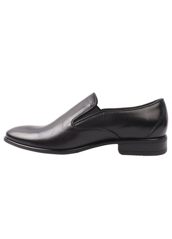 Черные туфли мужские из натуральной кожи, на низком ходу, черные, Fabio Conti
