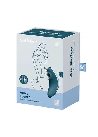 Вакуумний вібратор Vulva Lover 1 Blue Satisfyer (268985562)