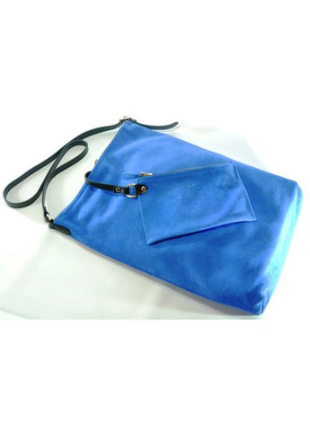 Жіноча замшева сумка Shopper синя Fidelitti (258349943)
