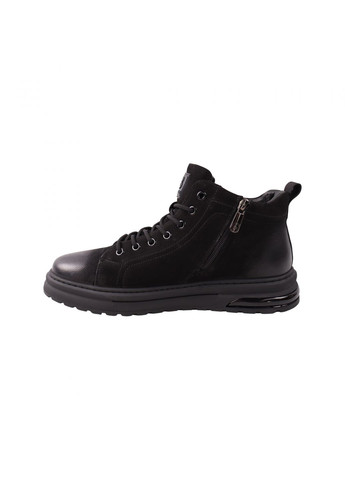 Черные ботинки мужские черные натуральный нубук Berisstini