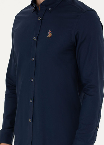 Темно-синяя рубашка U.S. Polo Assn.
