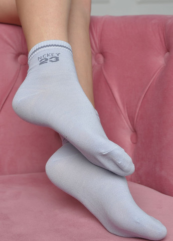 Шкарпетки жіночі стрейч блакитного кольору розмір 36-41 Let's Shop (271665164)