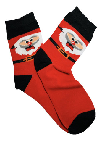 Шкарпетки з новорічним принтом "Санта" Socks (269462496)