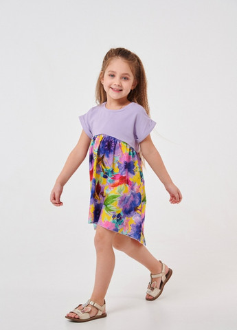 Фіолетова сукня з кокеткою білий Smil (258078918)