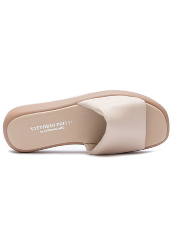 Бежевые шлепанцы и сабо женские бренда 8301300_(3) Vittorio Pritti