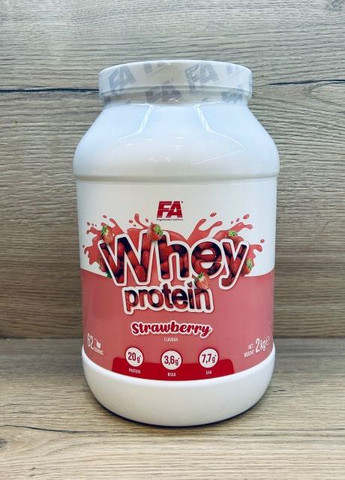 Протеїн Wellness Line Whey Protein 2000 g (Strawberry) Fitness Authority (262297122)