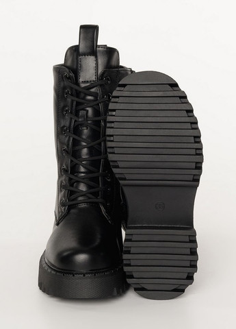 Черные зимние ботинки для девочки цвет черный цб-00232388 Kimboo