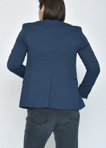 Піджак чоловічий синього кольору розмір 44 Let's Shop (258685112)