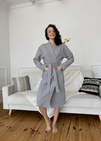 Женский вафельный халат длинный Cosy (258049392)