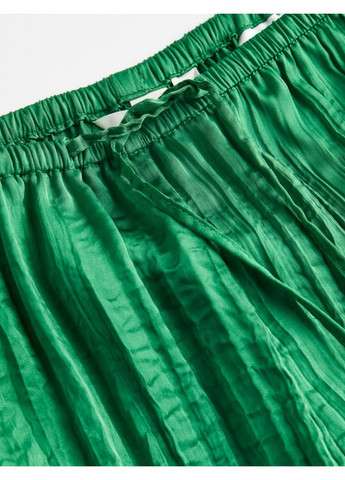 Жіночі широкі жаті штани (55618) XS Зелені H&M (258744216)