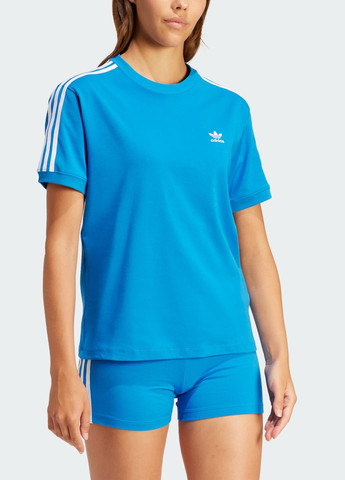 Синя всесезон футболка 3-stripes baby adidas