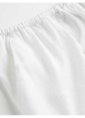 Жіночі лляні шорти Н&М (55892) XS Білі H&M (259160528)