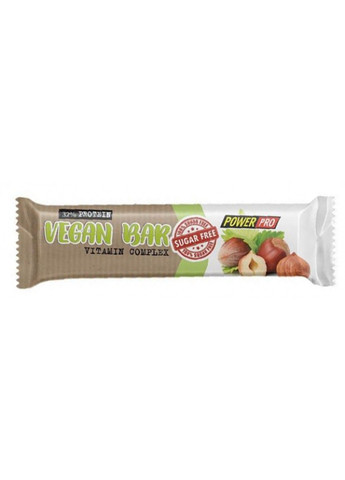 Веганские Протеиновые Батончики Vegan Bar 32% protein - 20x60г Без Сахара Power Pro (269461883)