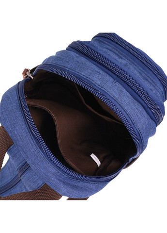 Надійний рюкзак з поліестру з великою кількістю кишень 22146 Синій Vintage (267925284)