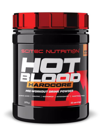 Hot Blood Hardcore 375 g /30 servings/ Red Fruits Scitec Nutrition (256721265)