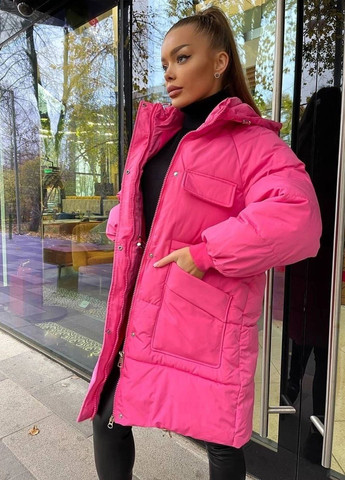 Рожева жіноча куртка плащівка No Brand
