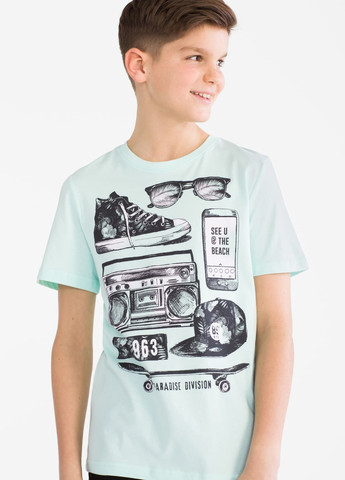 Комбінована літня набір футболок для хлопчика 134-140 розмір 2007437 C&A