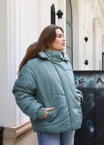 Мятная зимняя зимняя женская куртка SK