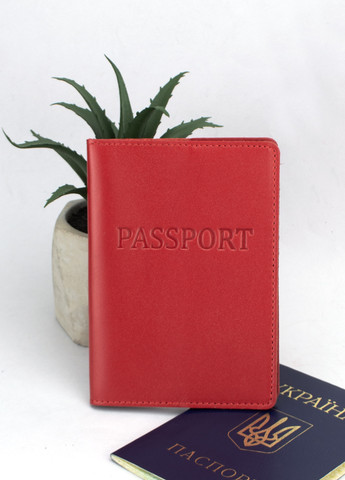 Обкладинка на паспорт шкіряна HC-10 (червона) HandyCover (269340460)