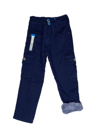 Синие зимние джинсы теплые для мальчика Модняшки