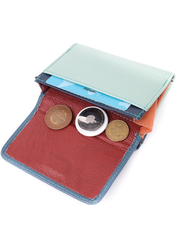 Красочный женский кошелек из натуральной кожи 22493 Разноцветный st leather (278001020)