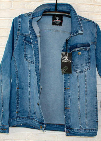 Блакитна джинсова куртка з черепом зі стразів No Brand (262089170)
