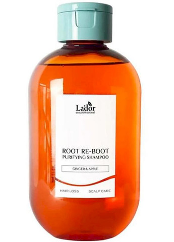 Шампунь Root Re-Boot Purifying Shampoo Ginger & Apple для чутливої шкіри голови, 300 мл LADOR (261327547)