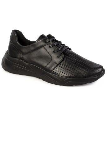 Черные осенние мужские кроссовки Berg со шнурками