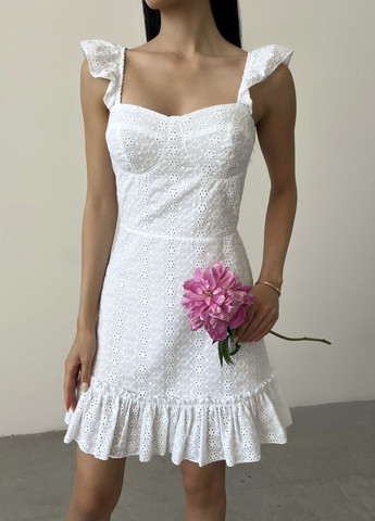 Білий кежуал сукня Larionoff однотонна