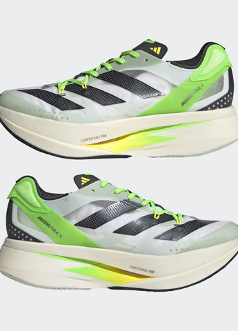 Зеленые всесезонные кроссовки для бега adizero prime x adidas