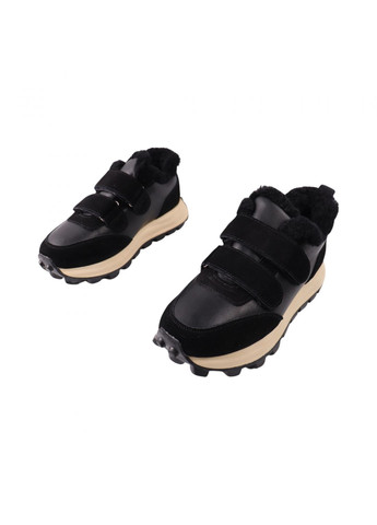 Чорні кросівки жіночі чорні натуральна шкіра Sorte Lady 125-24ZK
