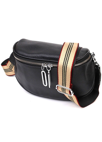 Оригинальная женская сумка через плечо из натуральной кожи 22122 Черная Vintage (260360868)