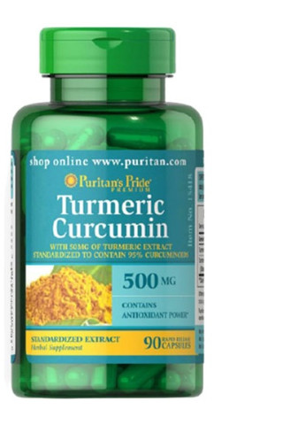 Puritan's Pride Turmeric Curcumin 500 mg 90 Caps Puritans Pride (256719898)
