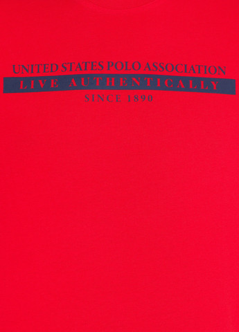 Красная футболка U.S. Polo Assn.