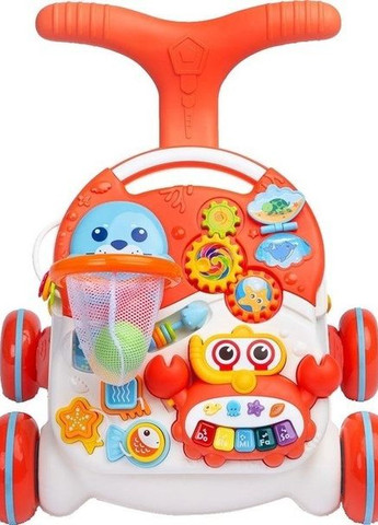 Ходунки-каталка ігровий розвивальний столик померанчевий арт. 7023-02 No Brand (260451908)